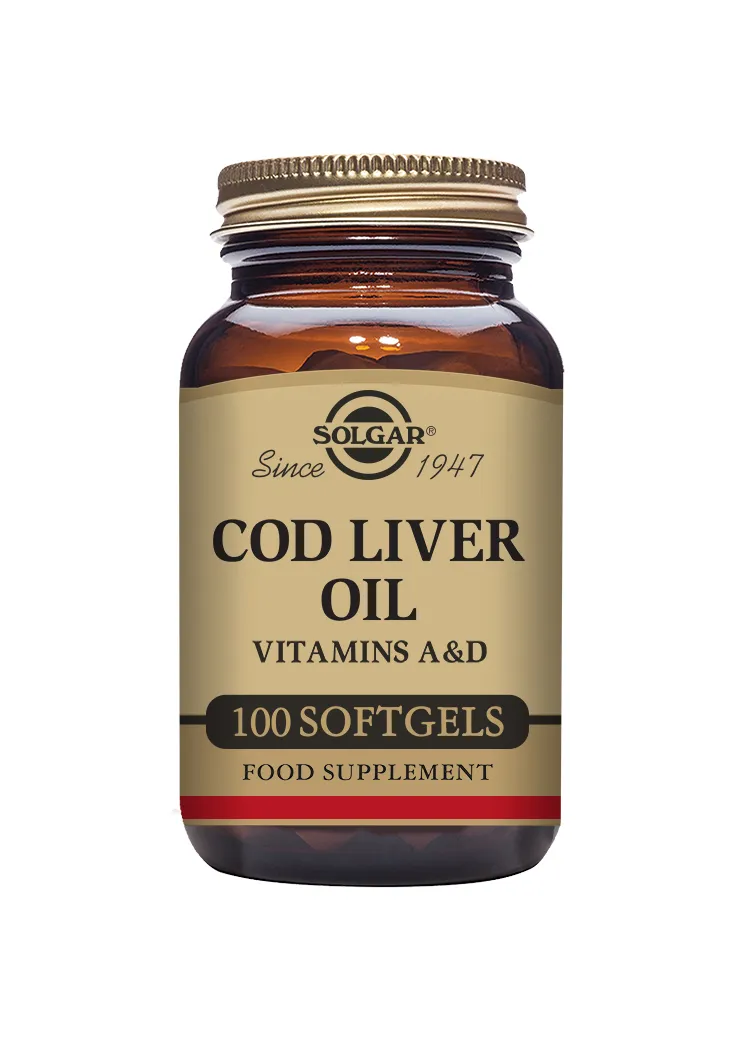 Solgar Cod Liver Oil Softgels 100 softgels