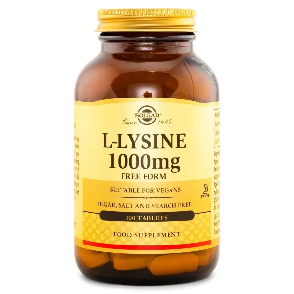 Solgar L-Lysine 1000 mg, 100 tabl