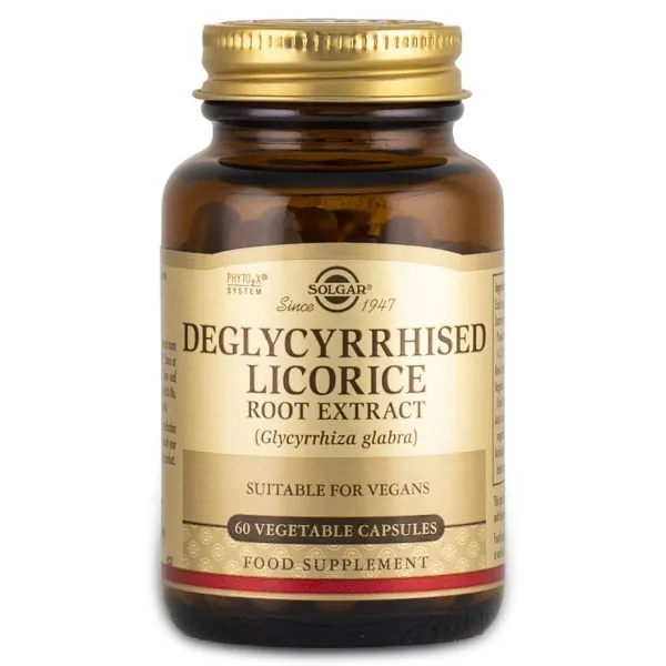 Solgar Lakritsrot, 60 kaps