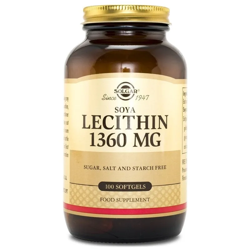 Solgar Lecithin 1360 mg 100 kapslar