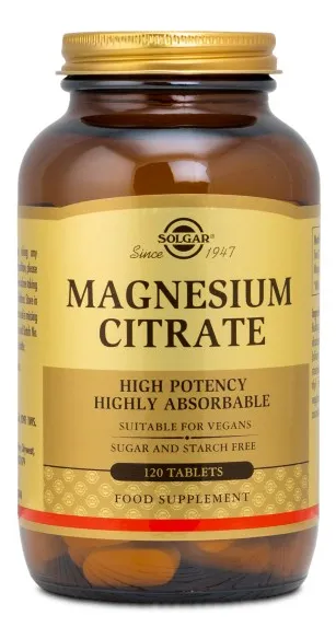 Solgar Magnesium Citrate, 120 tabl