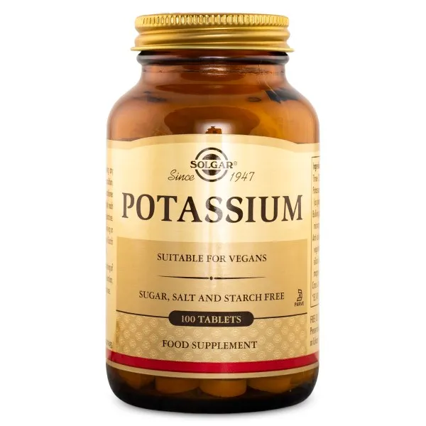 Solgar Potassium, 100 tabl