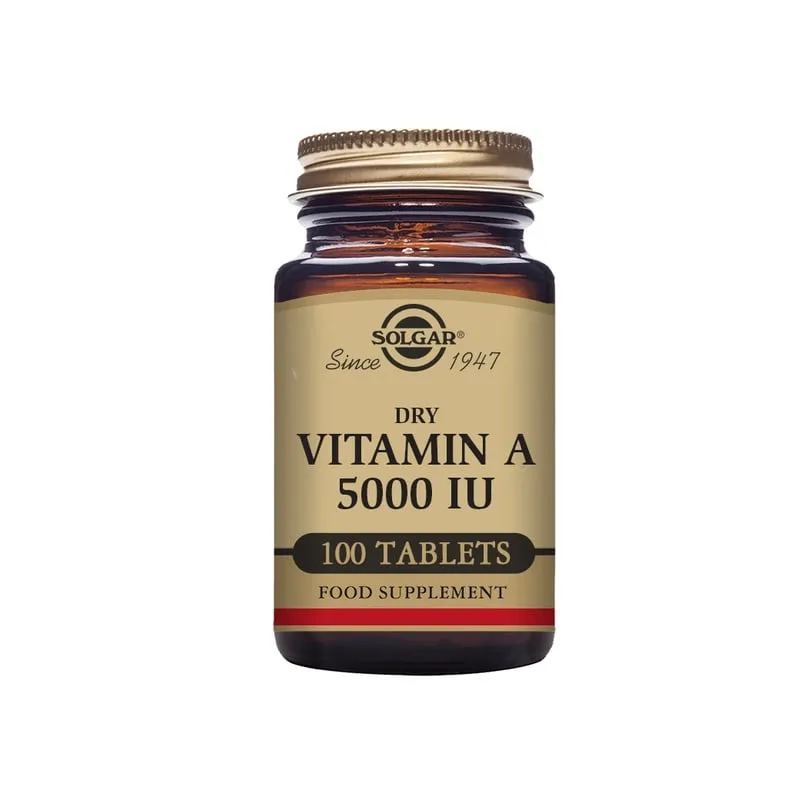 Solgar Vitamin A 5000 IU Dry 100 tabletter