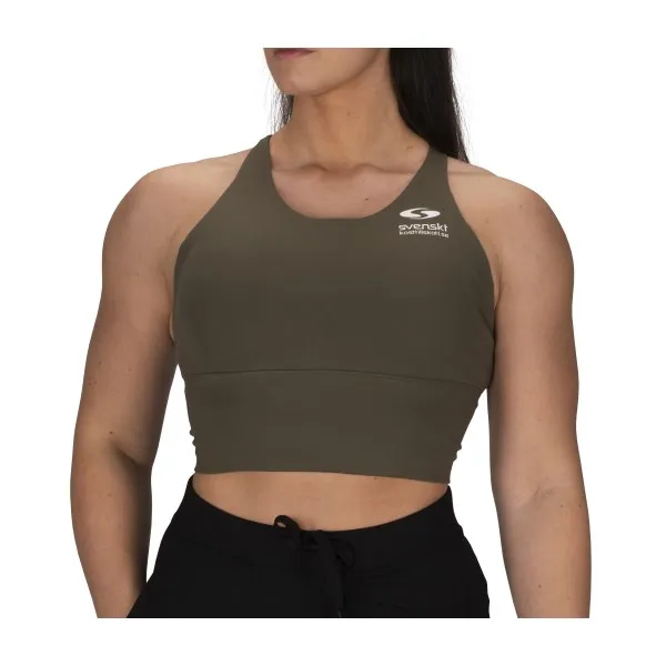 Svenskt Kosttillskott Sportsbra Dam, L, Military Green