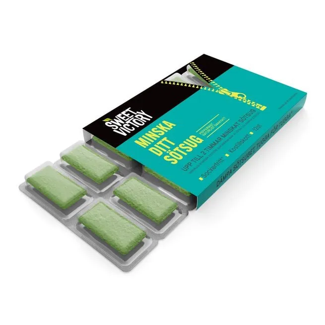 Sweet Victory Sockerblockerande Tuggummi Pepparmint 12 st