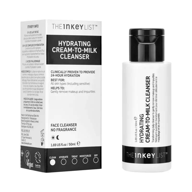 The INKEY List Hydrating Cream to Milk Cleanser 50 ml