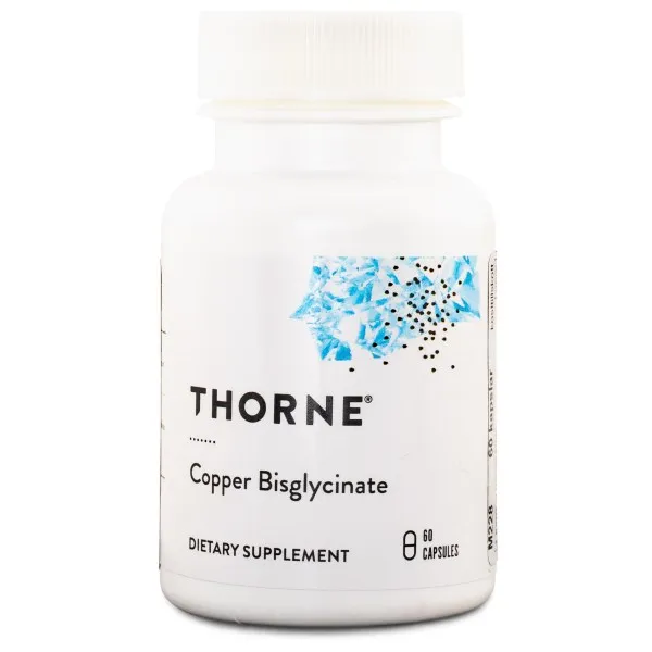Thorne Copper Bisglycinate, 60 kaps