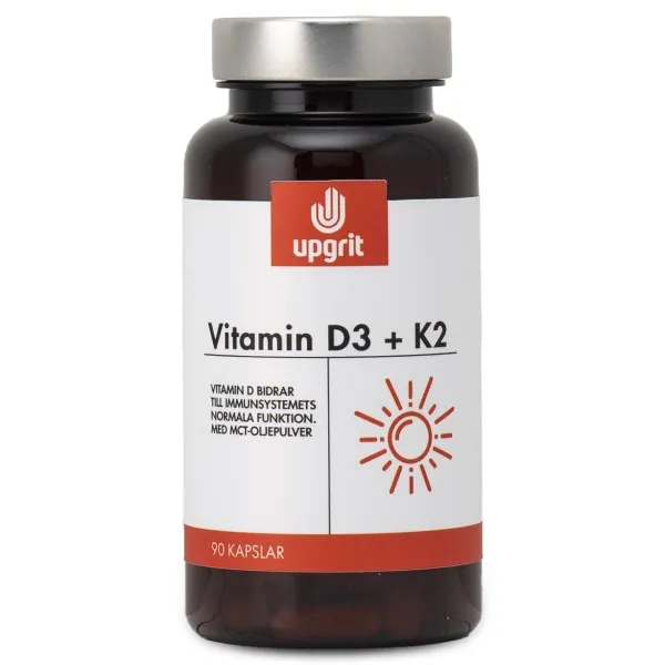 Upgrit Vitamin D3 + K2, 90 kaps