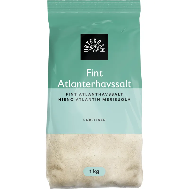 Urtekram Salt Fint Atlanthavsalt 1 kg