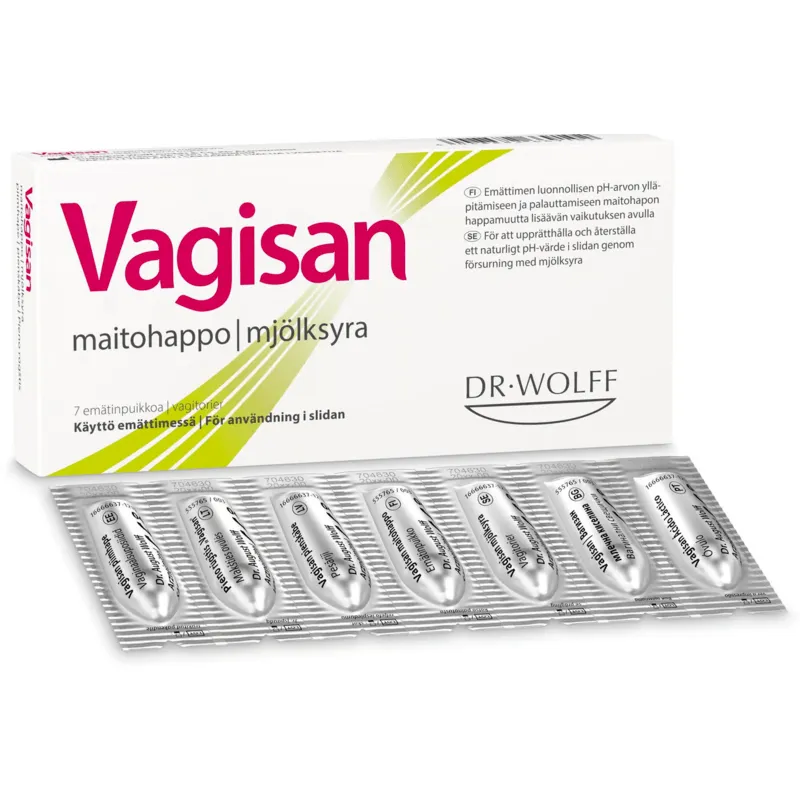 Vagisan Mjölksyra Vagitorer 7 st