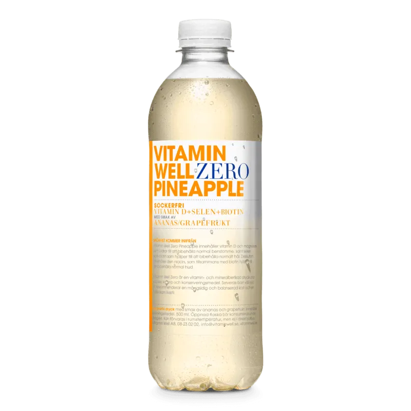 Vitamin Well Sockerfri Pineapple 500 ml