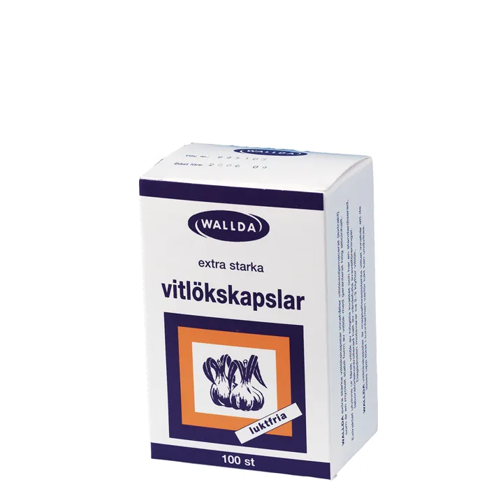 Wallda Vitlökskapslar 100 kapslar