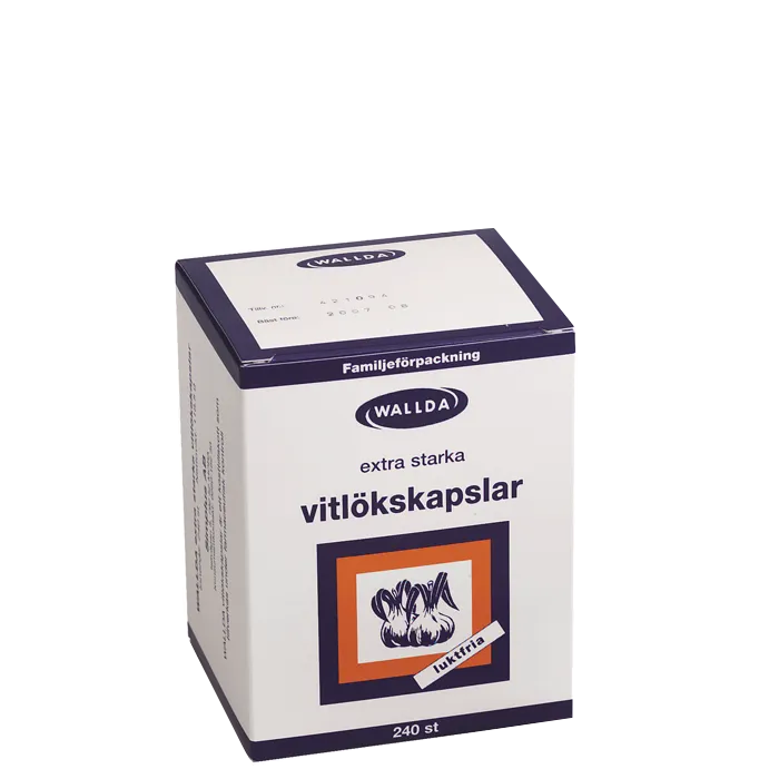 Wallda Vitlökskapslar 240 kapslar