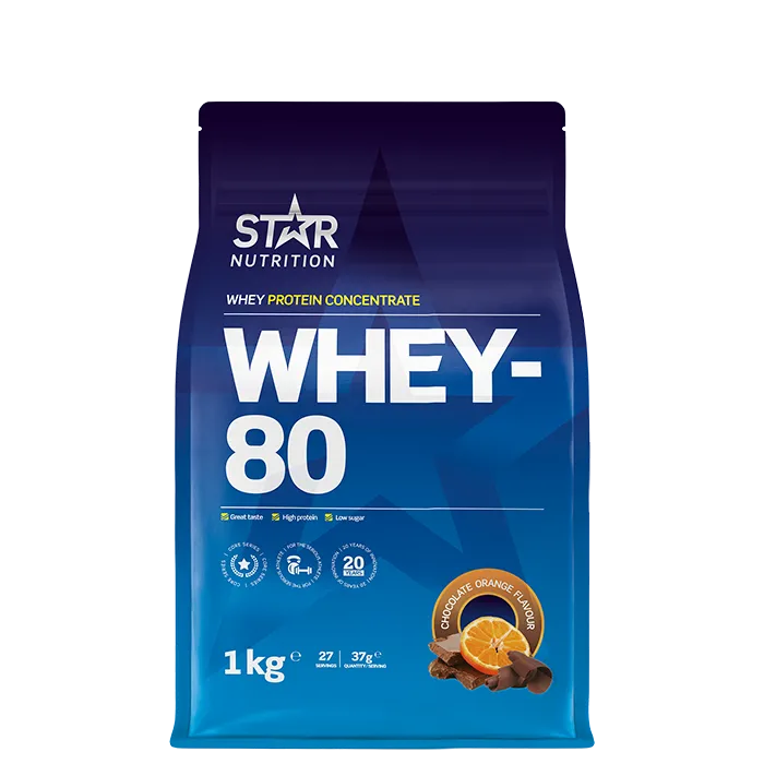 Whey-80 Vassleprotein 1 kg