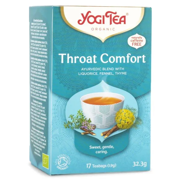 Yogi Tea Throat Comfort, 17 påsar