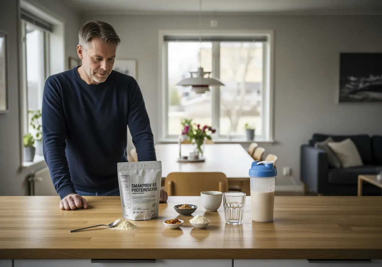 Smakprov på proteinpulver hemma