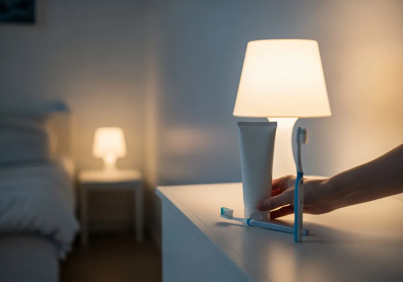 Bamsetandkräm i barnets kvällsrutin