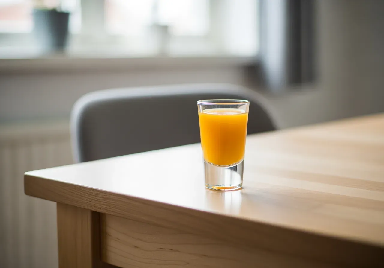 Hemmagjord näringsshot i glas