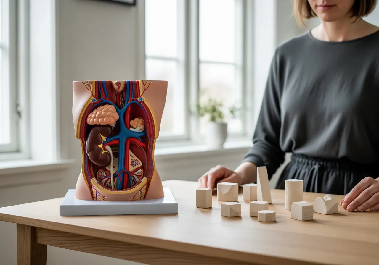 Översikt av binjurekomplex och val