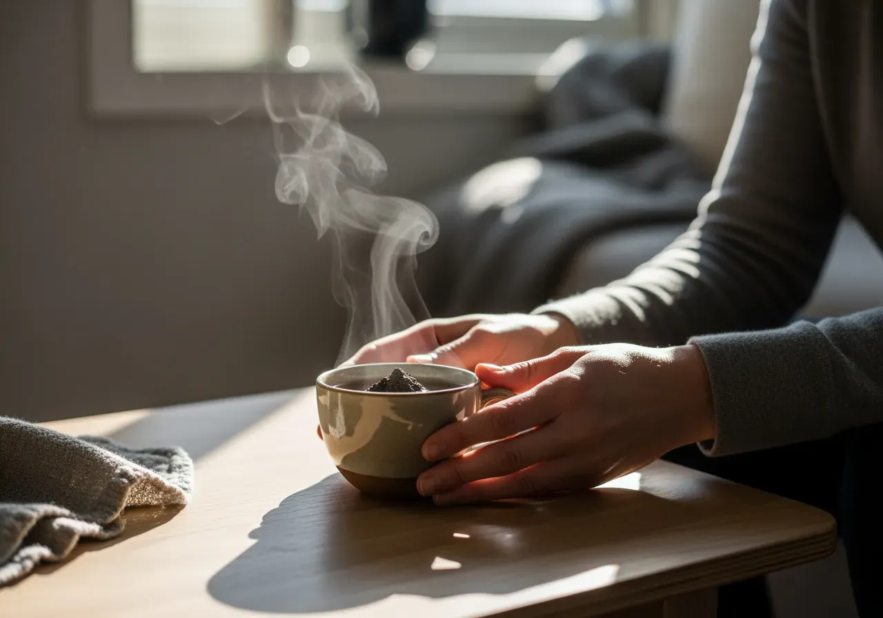 Varm kopp chagatte hemma