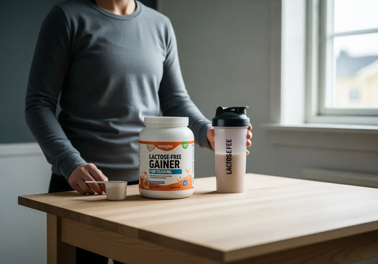 Laktosfri gainer för träning