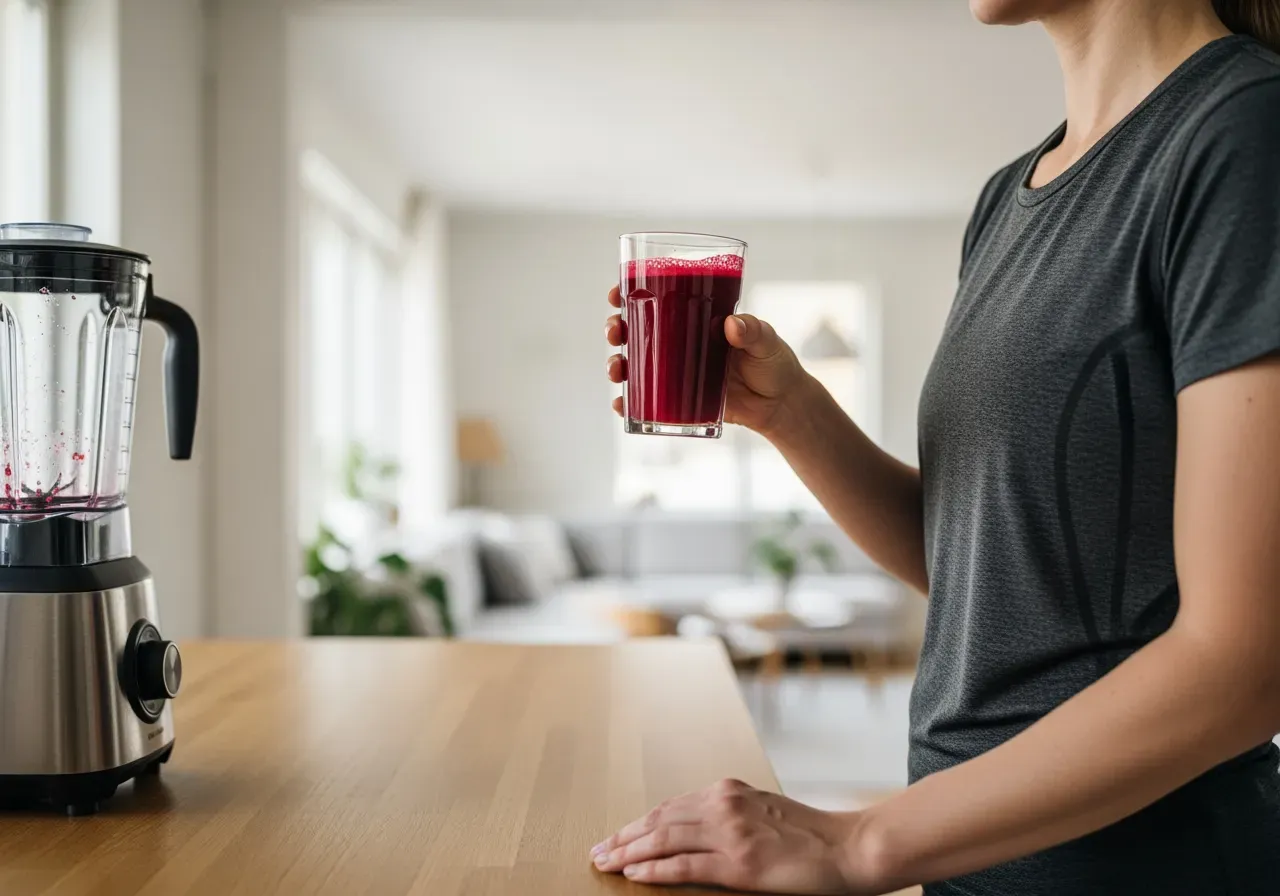 Rödbetsjuice inför träningspass