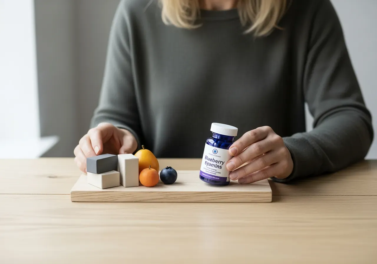 Blueberry ögonvitamin och val